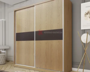 Ντουλάπα σε Δρυ με συρόμενες πόρτες