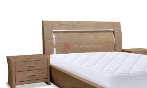 Κρεβατοκάμαρα σε δρυ με led φωτισμό