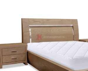 Κρεβατοκάμαρα σε δρυ με led φωτισμό