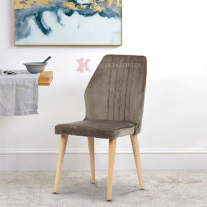 Υφασμάτινη καρέκλα με ξύλινο σκελετό