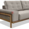 Αριστερο μπρατσο-Γωνιακόσ καναπέσ με μασίφ ξύλινη βάση-αδιαβροχο υφασμα-ανοιχτο γκρι χρωμα-Επιπλο Καπατζα