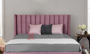 Κρεβάτι ντυμένο σε μοντέρνο σχεδιασμό