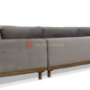 Πλατη-Γωνιακόσ καναπέσ με μασίφ ξύλινη βάση-αδιαβροχο υφασμα-ανοιχτο γκρι χρωμα-Επιπλο Καπατζα