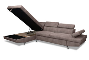 Γωνιακός καναπές με διπλό κρεβάτι