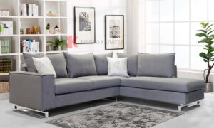 Γωνιακός καναπές με Easy Clean ύφασμα