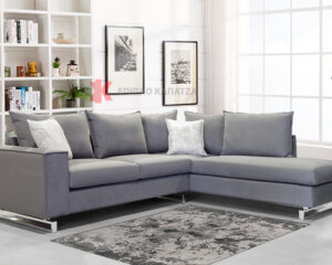Γωνιακός καναπές με Easy Clean ύφασμα