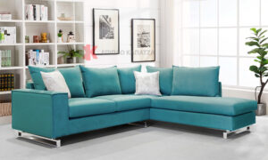 Γωνιακός καναπές με Easy Clean ύφασμα