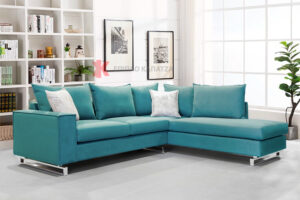Γωνιακός καναπές με Easy Clean ύφασμα