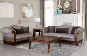Κλασικό – Νεοκλασικό σαλόνι διθέσιος τριθέσιος καναπές