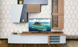 Σύνθεση tv σε δρυ με λάκα