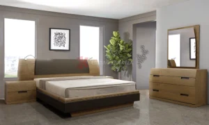 Σετ κρεβατοκάμαρας σε ξύλο δρυός