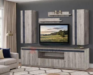 Σύνθεση τηλεόρασης με high gloss MDF
