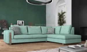 Σαλόνι γωνία με πλενόμενα μαξιλάρια