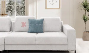 Γωνιακό σαλόνι σε μοντέρνο σχεδιασμό