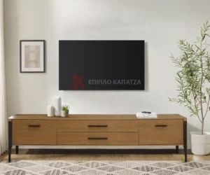 Έπιπλο τηλεόρασης σε ξύλο Δρυ