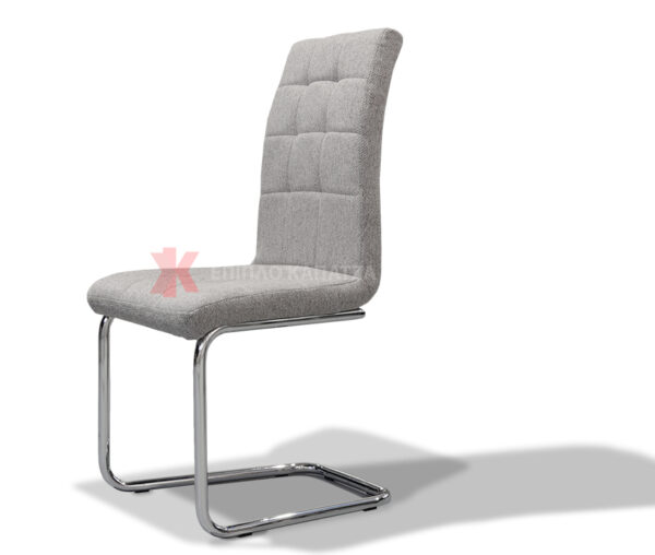 Μοντέρνα καρέκλα τραπεζαρίας με ύφασμα-ανοιχτο γκρι χρωμα