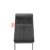 Μοντέρνα καρέκλα τραπεζαρίας με ύφασμα-σκουρο γκρι χρωμα-πλατη πισω