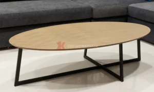 Οβάλ τραπεζάκι σαλονιού σε ξύλο Δρυ