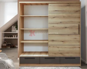 Ντουλάπα συρόμενη με συρτάρια