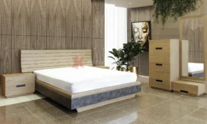 Κρεβατοκάμαρα με Τεχνόδερμα σε Δρυ.