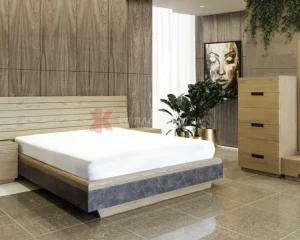 Κρεβατοκάμαρα με Τεχνόδερμα σε Δρυ.