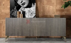 Μοντέρνος μπουφές με μεταλλικά πόδια