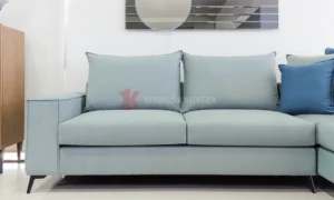 Γωνιακό σαλόνι με Easy Clean ύφασμα