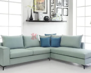Γωνιακό σαλόνι με Easy Clean ύφασμα