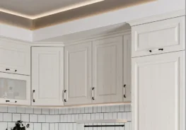 Ολοκληρωμένη πρόταση κουζίνας MDF σε Vintage γραμμή με δυνατότητα επέκτασης.