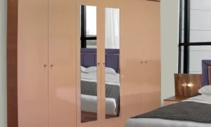 Σετ κρεβατοκάμαρας και 6φυλλη ντουλάπα με καθρέφτη