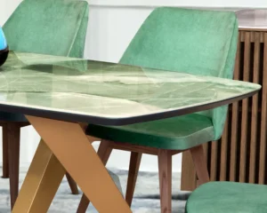 Τραπεζαρία σαλονιού με κεραμική επιφάνεια