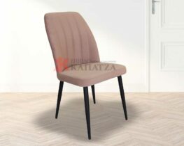 Καρέκλα τραπεζαρίας σαλονιού. Σε μοντέρνο design με μεταλλικά πόδια.