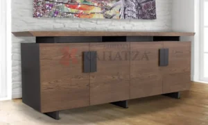 Μπουφές σαλονιού σε ξύλο δρυ Ρουστίκ