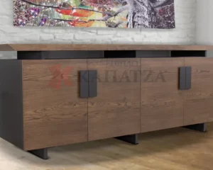Μπουφές σαλονιού σε ξύλο δρυ Ρουστίκ
