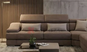 Σαλόνι γωνία Λήδρα με ιδιαίτερο μπάτσο και μηχανισμούς ανάκλησης