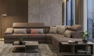 Σαλόνι γωνία Λήδρα με ιδιαίτερο μπάτσο και μηχανισμούς ανάκλησης