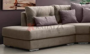 Σαλόνι Πλειάς με γωνιακή διαμόρφωση και διακριτικές ραφές