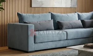 Πολυμορφικό σαλόνι γωνία Luxe Corner με σκαμπό