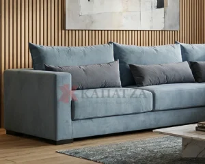 Πολυμορφικό σαλόνι γωνία Luxe Corner με σκαμπό