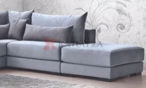 Πολυμορφικό σαλόνι γωνία Luxe Corner με σκαμπό
