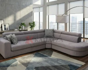 Σαλόνι γωνία με ρυθμιζόμενα προσκέφαλα