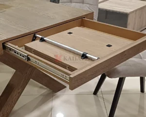 Τραπέζι με Βάση Χιαστί (Cross Legs) σε Φυσική Απόχρωση Ξύλου
