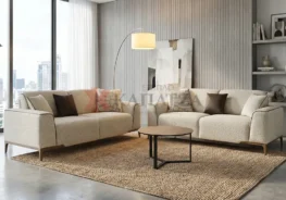 Σαλόνι υψηλής αισθητικής με εξαιρετική άνεση και εργονομικές πλάτες