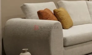 Μοντέρνος Γωνιακός Καναπές με Ανάγλυφη Υφή