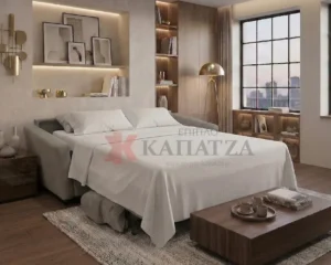 Ιταλικός καναπές 3Θέσιος με μηχανισμό κρεβάτι