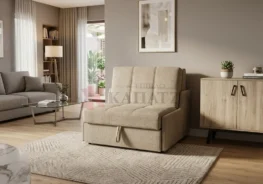 Πολυθρόνα με μηχανισμό κρεβάτι και αποθηκευτικό χώρο