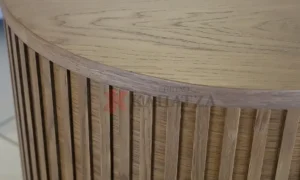 Σετ τραπεζάκια σαλονιού σε ξύλο δρυ και λάκα