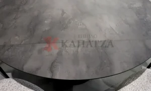 Σετ τραπεζαρίας με επεκτεινόμενο τραπέζι με όψη graphite