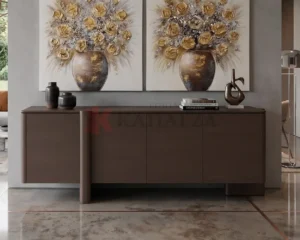 Μπουφές Σαλονιού από φυσικό ξύλο δρυός