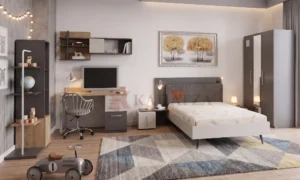Σετ παιδικό – Εφηβικό δωμάτιο σε διχρωμία